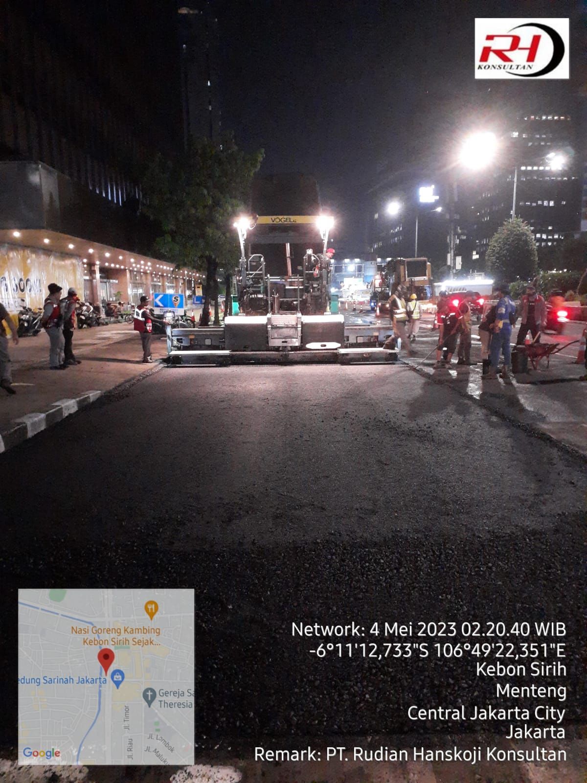 Perbaikan Jl MH Thamrin, Jakarta Pusat. (Dok Dinas Bina Marga DKI)
