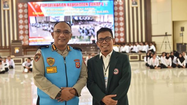 Polda Sulsel gandeng IDI Sulsel di tes penerimaan anggota Polri 2023.
