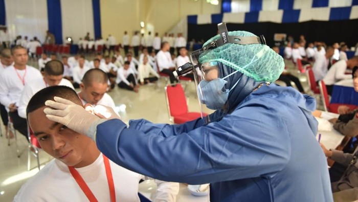 Polda Sulsel gandeng IDI Sulsel di tes penerimaan anggota Polri 2023.