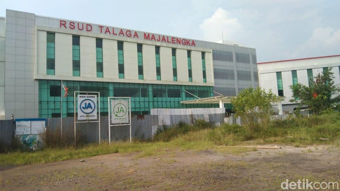Poret bangunan RSUD Talaga Majalengka saat proses pembangunan 2022 silam