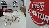 Beragam fasilitas yang disediakan sangat memanjakan pelanggan dan pengguna mobil Mitsubishi. Mulai dari cemilan, kopi, teh, fasilitas kursi piijat, bean bag untuk beristirahat hingga hiburan Play Station tersaji lengkap.