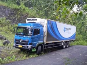 Lagi, Gara-gara Google Maps, Truk Tronton Nyasar Naik Gunung di Wonogiri