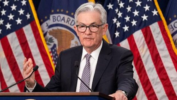 Federal Reserve Board Chair Jerome Powell speaks during a news conference at the Federal Reserve in Washington, DC, on May 3, 2023. - The Fed has been on an aggressive campaign of interest-rate hikes since March last year, rapidly raising rates to help target high inflation, which remains above its long-term target of two percent. (Photo by SAUL LOEB / AFP)