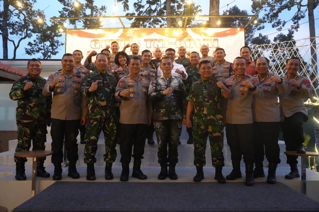 Agenda Guyub TNI-Polri Polda Banten dan Korem 064 Maulana Yusuf