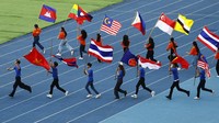 Upacara pembukaan SEA Games 2023 ini mengusung tema Sport Live in Peace.
