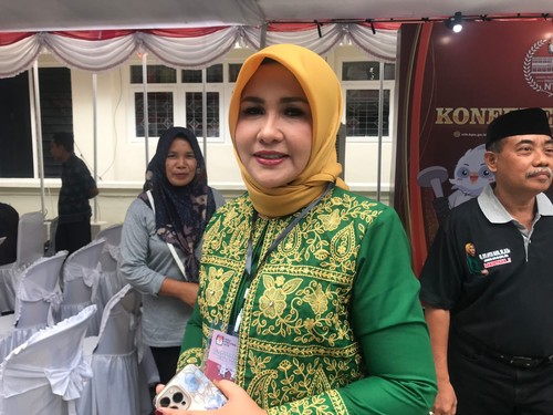 Evi Apita Maya saat ditemui di Kantor Komisi Pemilihan Umum (KPU) Provinsi Nusa Tenggara Barat (NTB), Jumat (5/5/2023) siang. (Foto: Helmy Akbar/detikBali)