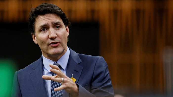 anadas Prime Minister Justin Trudeau speaks during Question Period in the House of Commons on Parliament Hill in Ottawa, Ontario, Canada April 26, 2023. REUTERS/Blair Gable