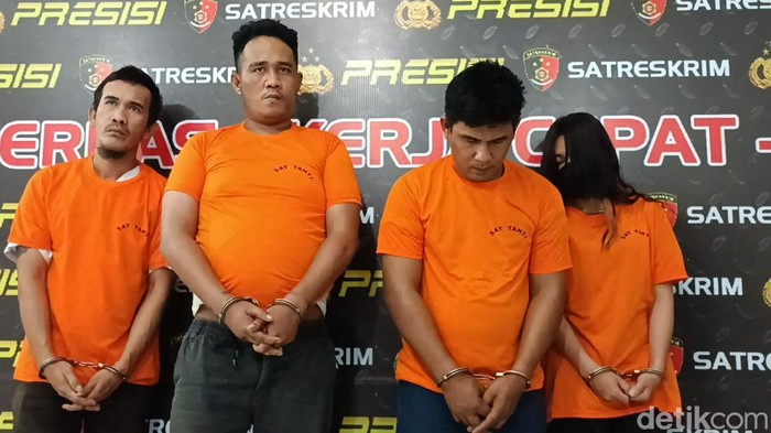 Komplotan pencuri modus pecah kaca mobil di Medan ditangkap polisi. (Foto: Goklas Wisely).