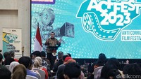 Firli Bahuri membuka festival film antikorupsi ACFFEST 2023.