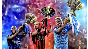 Dominasi Juventus dalam satu dekade terakhir, putus secara tiga musim beruntun dan terbaru Napoli keluar sebagai juaranya. Foto: Twitter