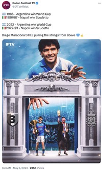 Meme Napoli Juara Liga Italia 2022-2023