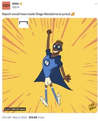 Meme Napoli Juara Liga Italia 2022-2023