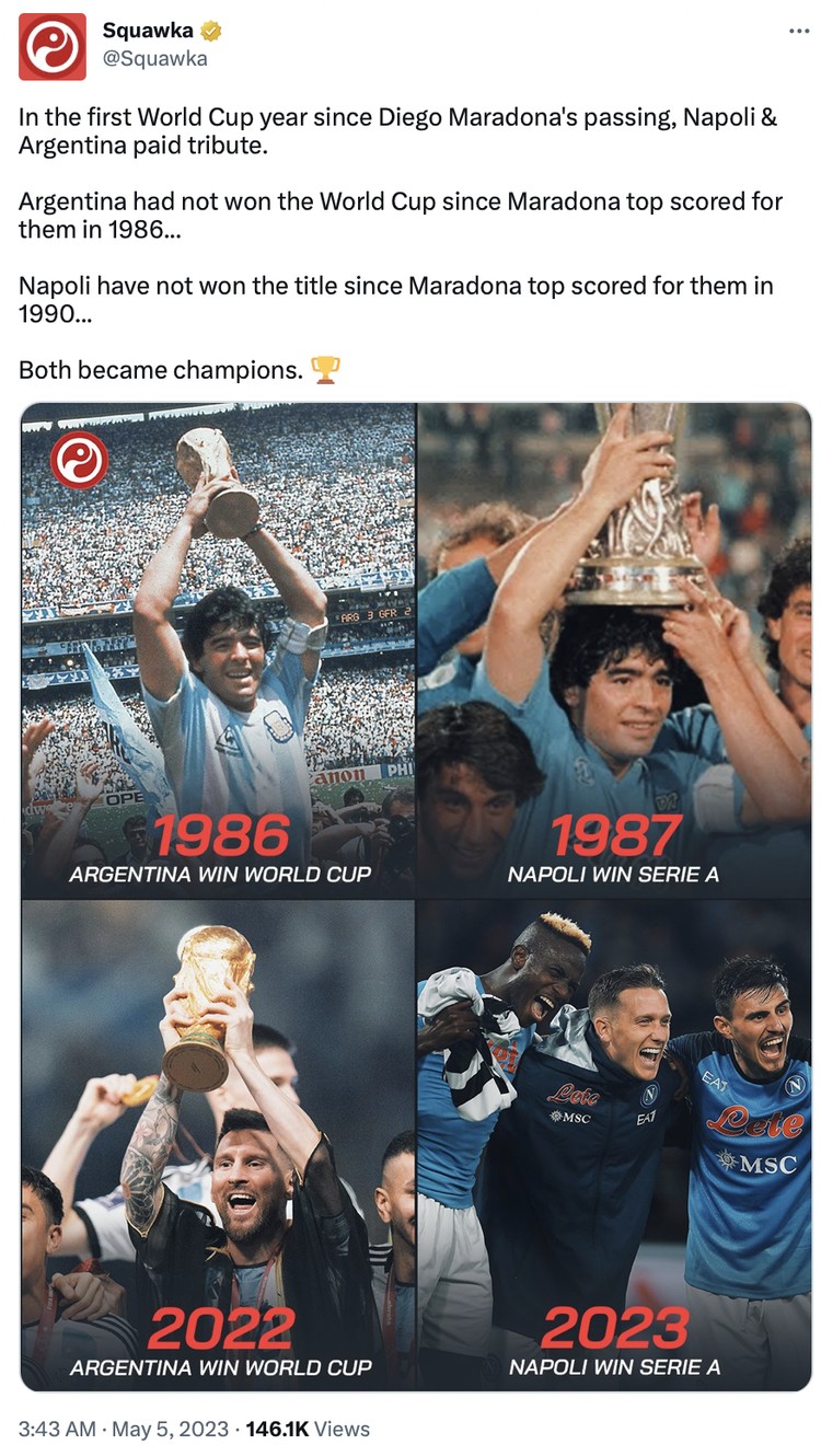 Meme Napoli Juara Liga Italia 2022-2023