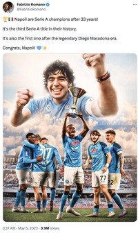 Meme Napoli Juara Liga Italia 2022-2023