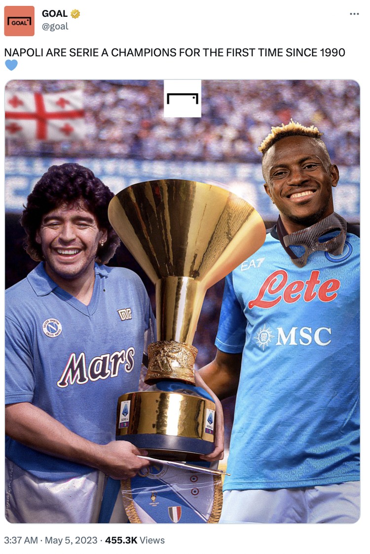 Meme Napoli Juara Liga Italia 2022-2023