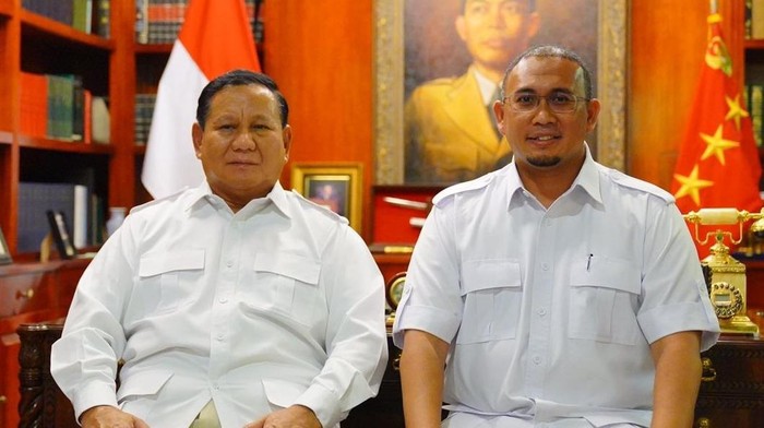 Prabowo Subianto dan Andre Rosiade. (dok. istimewa).