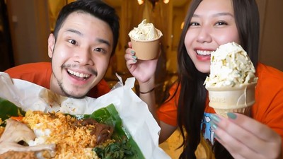 Sisca Kohl dan Jess No Limit Makan Burger Wagyu dan Es Nasi Padang
