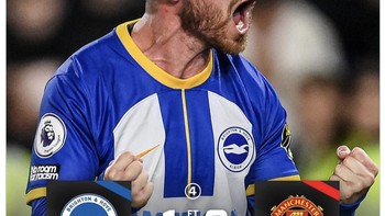 MU harus rela bertekuk lutut saat lawan Brighton tadi malam. Foto: Twitter