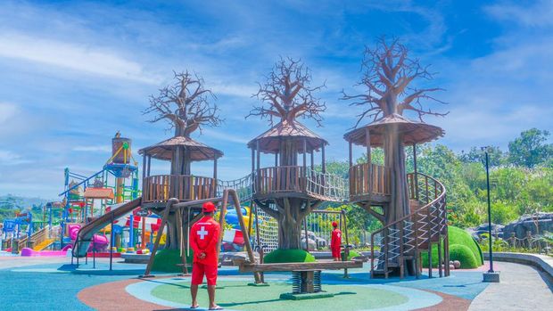 Wahana Wahoo Waterworld, objek wisata baru di Bandung Barat.