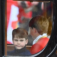 Pangeran Louis seperti terlihat bosan atau heran ketika melihat masyarakat yang ingin menyaksikan mereka.Foto: Getty Images/WPA Pool