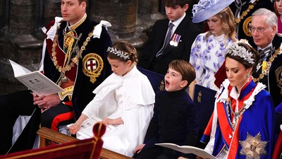 Tingkah Gemas 3 Anak Pangeran William di Acara Penobatan Raja Charles III