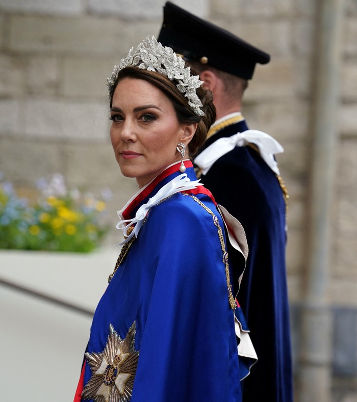 The Prince and Princess of Wales arriving at Westminster Abbey, central London, ahead of the coronation ceremony of King Charles III and Queen Camilla. Saturday May 6, 2023. Andrew Milligan/Pool via REUTERS