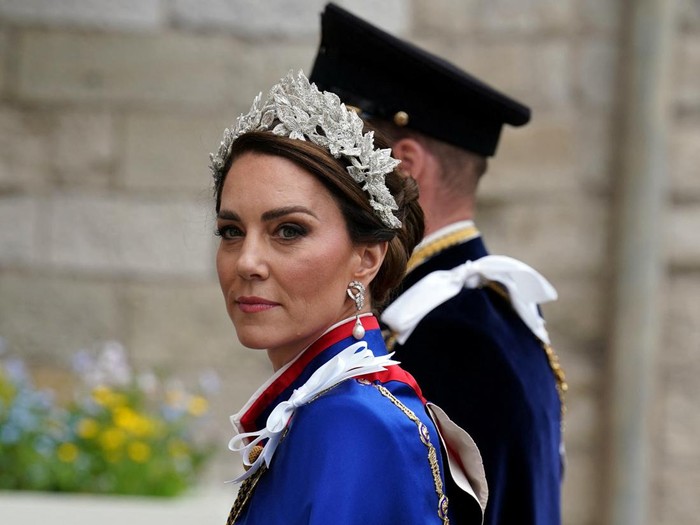 The Prince and Princess of Wales arriving at Westminster Abbey, central London, ahead of the coronation ceremony of King Charles III and Queen Camilla. Saturday May 6, 2023. Andrew Milligan/Pool via REUTERS