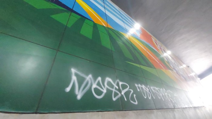 Coretan di underpass Dewi Sartika, Depok (Rumondang-detikcom)