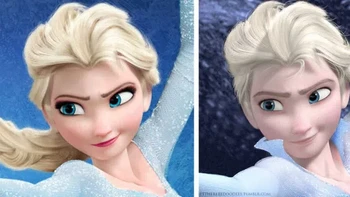 Princess Elsa jadi pangeran tampan. Foto: Brightside