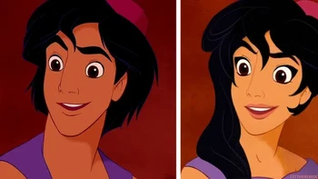 Aladin yang jadi cantik. Foto: Brightside