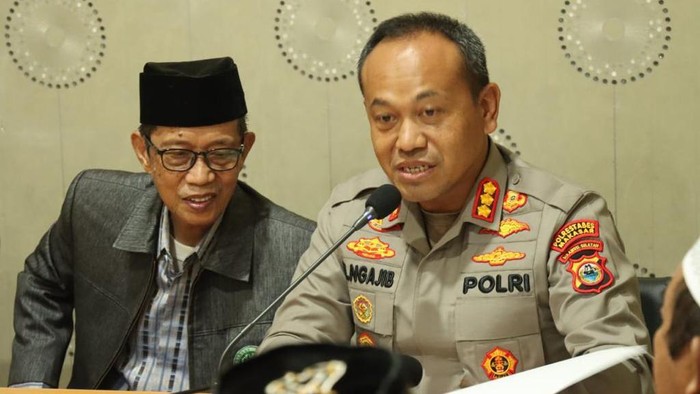 Kapolrestabes Makassar saat kunjungan ke Kantor MUI Makassar.