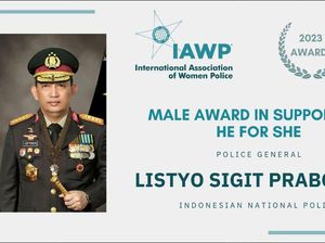 Perkuat Peran Polwan di Kepolisian, Kapolri Dapat Penghargaan dari IAWP