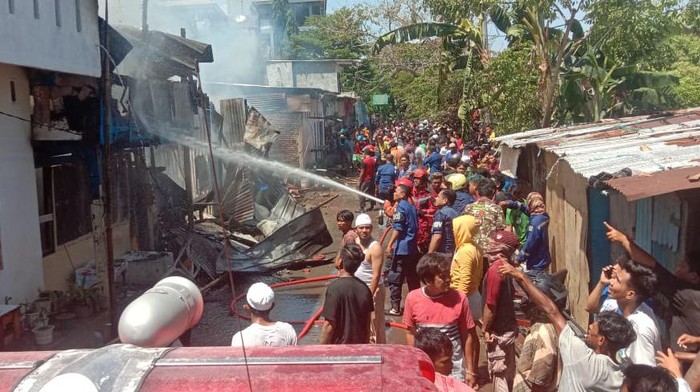 Kebakaran di Jalan Nuri, Makassar. Dokumen Istimewa