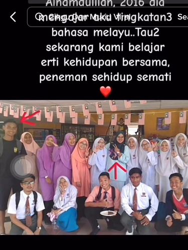 Pasangan Muhammad Danial Ahmad Ali dan Jamilah.