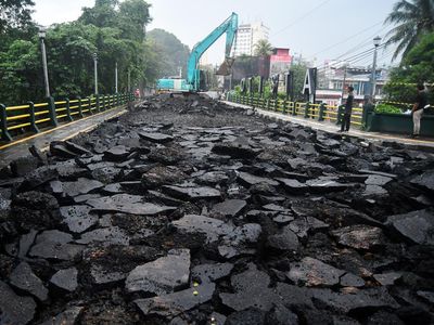 Revitalisasi Jembatan Otista Bogor Dimulai