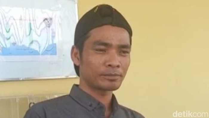 Risman, paman di Sumsel yang polisikan keponakannya sendiri. (Foto. Prima Syahbana)