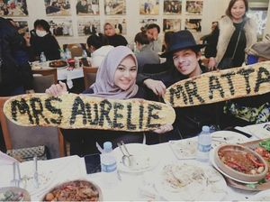 Romantisnya Atta Halilintar dan Aurel Hermansyah saat Kulineran di Turki
