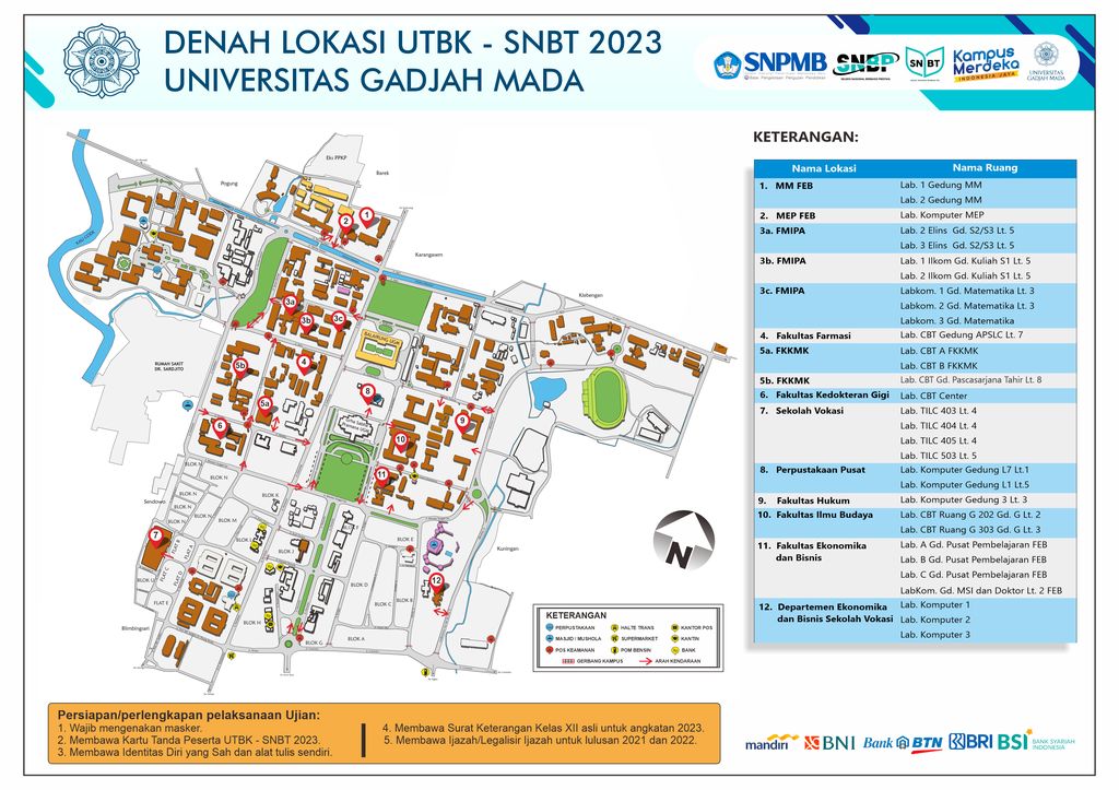 Cek Denah Lokasi Utbk Snbt Ugm Di Sini Jangan Tersasar Telat