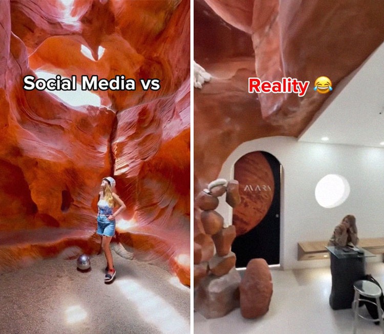 Sering kali orang-orang membagikan foto-foto indah nan memukau di media sosial. Tetapi apakah kenyataan yang terjadi memang seindah itu? Simak perbedaannya berikut.