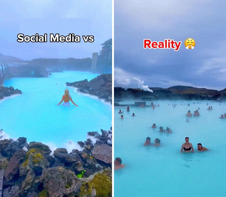 Sering kali orang-orang membagikan foto-foto indah nan memukau di media sosial. Tetapi apakah kenyataan yang terjadi memang seindah itu? Simak perbedaannya berikut.