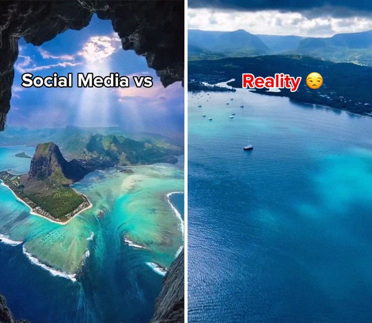 Sering kali orang-orang membagikan foto-foto indah nan memukau di media sosial. Tetapi apakah kenyataan yang terjadi memang seindah itu? Simak perbedaannya berikut.
