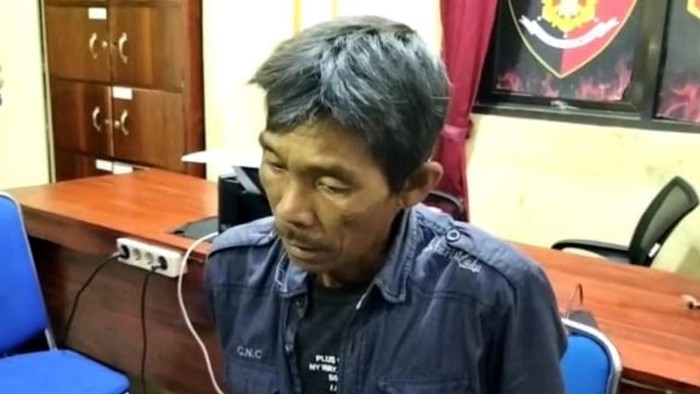 Jon Kenedi usai ditangkap polisi (Foto: Istimewa)