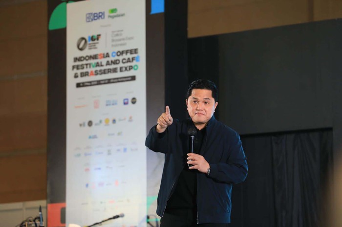 Indonesia Coffee Festival (ICF) tengah digelar di JIEXPO Kemayoran Jakarta. Kegiatan ini turut dihadiri Menteri BUMN RI Erick Thohir.