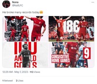 Liverpool menang lawan Brentford 1-0, dan ini menjaga kans finish empat besar Premier League 2022/2023. Sejumlah netizen menggangap bahwa Salah merupakan winger terbaik saat ini.