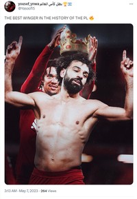 Liverpool menang lawan Brentford 1-0, dan ini menjaga kans finish empat besar Premier League 2022/2023. Sejumlah netizen menggangap bahwa Salah merupakan winger terbaik saat ini.