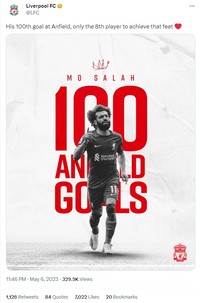 Liverpool menang lawan Brentford 1-0, dan ini menjaga kans finish empat besar Premier League 2022/2023. Sejumlah netizen menggangap bahwa Salah merupakan winger terbaik saat ini.