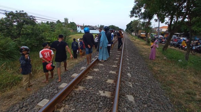 Lokasi balita di Pasuruan tertabrak kereta api