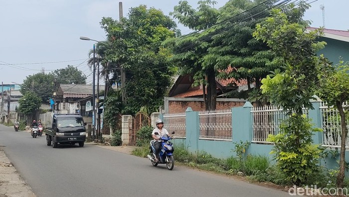 Lokasi tabrak lari pasutri lansia di Jalan Raya Kampung Sawah, Jatimurni, Pondok Melati, Bekasi, (Dwi Rahmawati/detikcom).