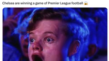 Chelsea yang doyan kalah sebelumnya, kemenangan ini terasa langka sekali. Foto: Twitter