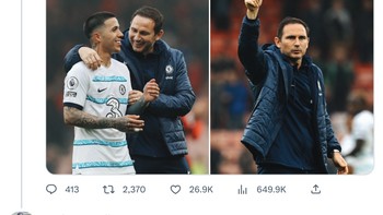 Sindiran netizen atas kemangan Chelsea. Foto: Twitter